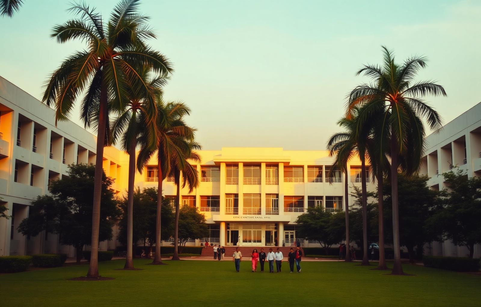 RMS campus at golden hour